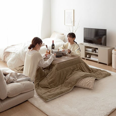 こたつセット こたつテーブル こたつ布団 2点セット コタツ布団 炬燵 こたつ机 長方形 コーデュロイ リバーシブル 毛布 こたつ掛け布団 薄掛け 軽量 丸洗い 洗濯可 洗える 上
