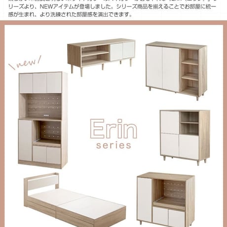 バイカラーテレビボード 幅110cm テレビ台 リビングボード テレビラック TVボード TV台 TVラック おしゃれ AV収納 ナチュラルモダン コンパクト 収納 扉付き Eri