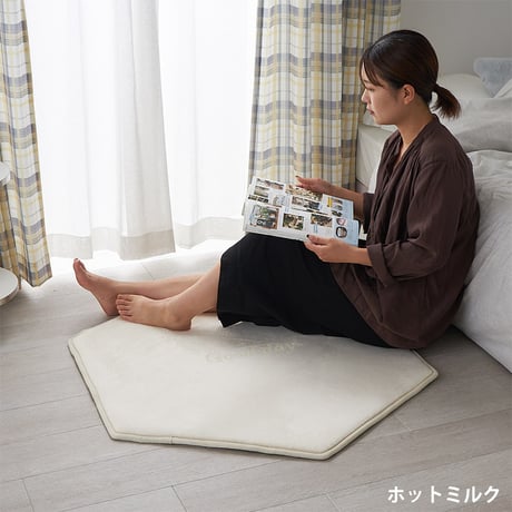 洗える 六角形  タイルラグ ヘキサゴン 床暖房対応 滑り止め ハニカム 無地 防音 ペット 対策 おすすめ 床保護マット チェアマット タイル ラグ 床暖 リビング フローリング 犬 猫 床 傷