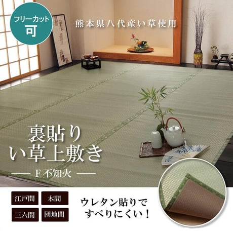 い草 上敷 カーペット F不知火 182×273cm 三六間3畳