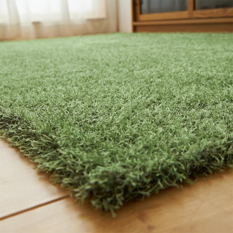 韓国ラグ 韓国風ラグ ラグ 芝生風ラグ 人工芝ラグ 95×150cm おしゃれ 北欧 グリーン カーペット ラグマット オールシーズン ふわふわ シャギー リアル人工芝 芝生マット 室内 屋内 子供