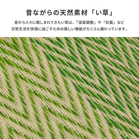 掘りごたつ対応のい草ラグ