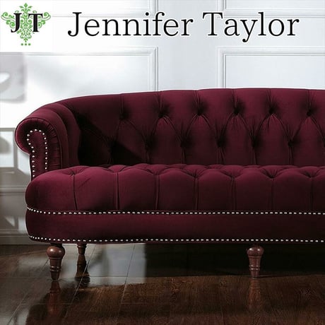 3人掛けソファ La Rosa 884 ジェニファーテイラー Jennifer Taylor Home 【アンティーク調 ヨーロピアン クラシック インテリア ブランド 輸入家具 ソファ 3人掛