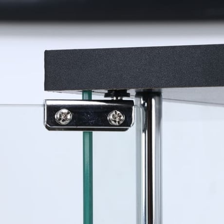 不二貿易 コレクションケース 4段 両開き ガラス棚 ブラック 高さ162cm 幅80cm 奥行40cm 収納力抜群 透明ガラス 耐荷重5kg」