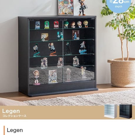 コレクションケース 幅80cm×奥行34cm×高さ81.2cm コレクションラック コレクションボード フィギュア ケース 棚 ディスプレイラック ガラス棚 壁面収納 大型大人かわ