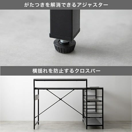 デスク机 パソコンデスク L型 幅120 収納 120幅 棚付 北欧 木製 学習机 スチール PCデスク パソコン机 モダン 一人暮らし ワンルーム テレワーク 学習 北欧パソコン