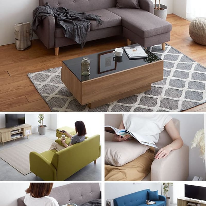 3人掛けカウチソファ 3P ソファー L字型ソファ コンパクト コーナー