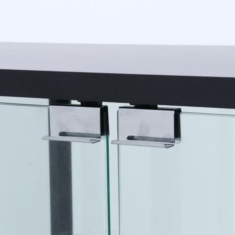不二貿易 コレクションケース 4段 ブラック ガラスディスプレイラック 高さ138cm 幅80cm 奥行27cm 強化ガラス 耐荷重5kg 推し活 収納