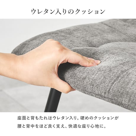 ダイニング3点セット テーブル チェア2脚 幅75 奥行75 高さ72cm 大理石調 グレー ファブリック チェア 北欧 モダン おしゃれ ブラック アイアン脚 リビング 食卓 家具 組立式 送料無