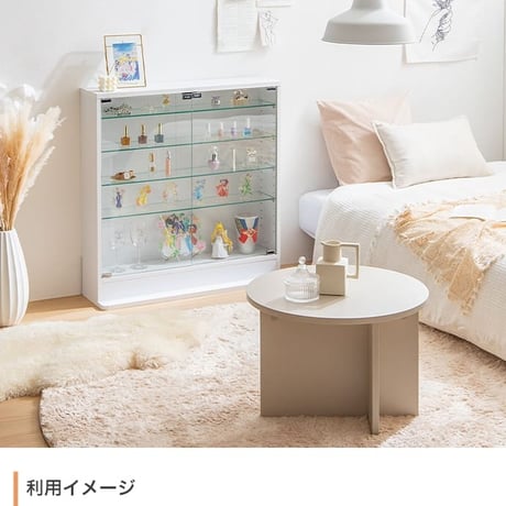 コレクションケース 幅80cm×奥行34cm×高さ81.2cm コレクションラック コレクションボード フィギュア ケース 棚 ディスプレイラック ガラス棚 壁面収納 大型大人かわ