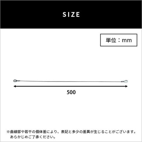 乾電池式どこでもセンサーカメラ用 盗難防止ワイヤー