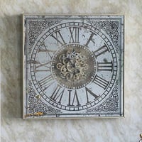輸入雑貨 壁掛け時計 ウォールクロック 歯車 リビングスタジオ 直輸入 モダン クラシック シャビーシック アンティーク