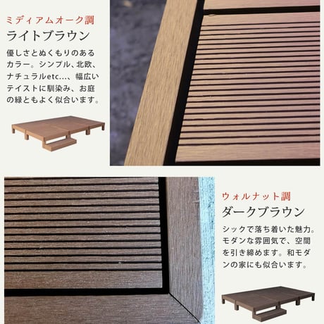 人工木ウッドデッキ ecofeel エコフィール 6台 ステップセット PWDE-6P-STP 敬老の日