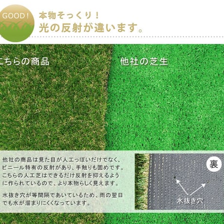 ロール人工芝 芝丈30mm 幅1m×長さ2m SST-FME-3002  ロールタイプ リアル 屋上緑化 ベランダ 庭 屋外 グリーンターフ ガーデンターフ