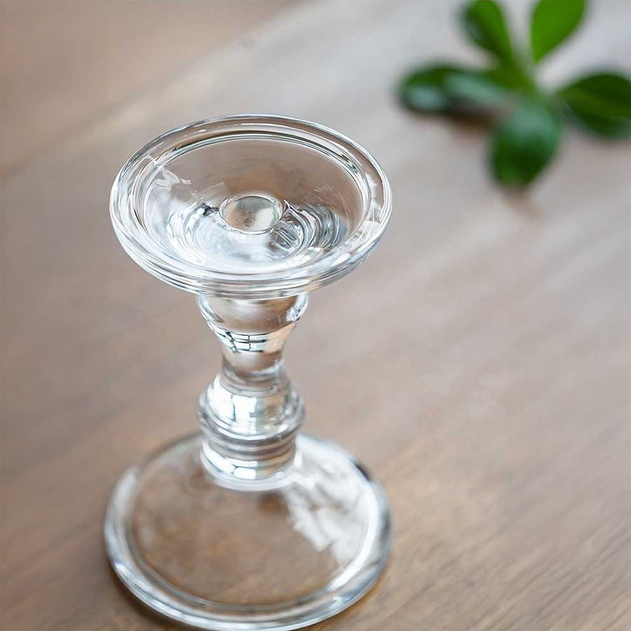 キャンドルスタンド ガラス 高さ23.5cm キャンドルホルダー