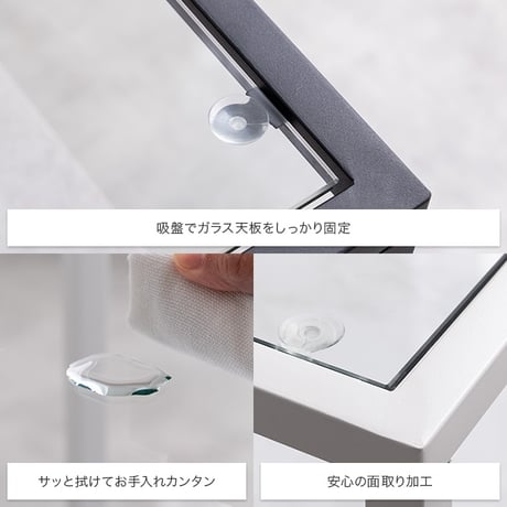 センターテーブル 幅80cm ガラス天板 ローテーブル リビングテーブル ノーイ 大理石調 ストーン柄 棚付き 収納 強化ガラス アイアン脚 モダン おしゃれ 北欧 一人暮らし ワンルーム ホワイト