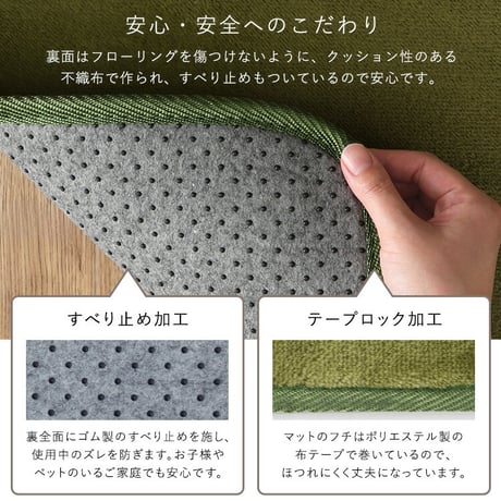 洗えるキッチンマット　50×120cm【クッチーナ -Kuchnia- 】