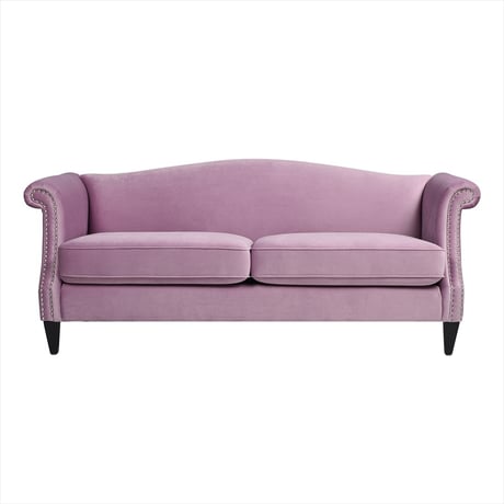 ３人掛け ソファ ピンク パープル ジェニファーテイラー 3人掛けソファ Elaine ３人掛け ラベンダー Jennifer Taylor 布張り クラシック モダン 輸入家具 アンティーク風 シ