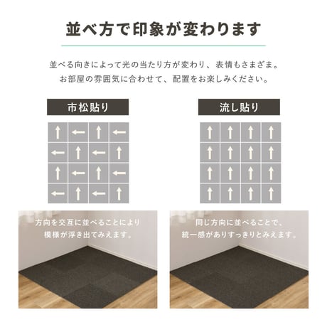 【30枚組】タイルカーペット 置くだけ 滑り止め グリップタイルカーペットセットあり ペット 子供 キズ防止 滑りにくい 自分でカットできる 洗える フリーカット 敷き詰め 厚手 オールシーズン 春
