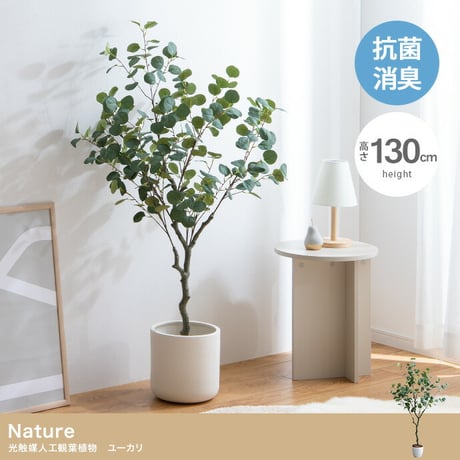 フェイクグリーン 観葉植物 フェイク 人工観葉植物 大型 光触媒 造花 インテリア リアル おしゃれ お祝い 消臭 抗菌 鉢 ユーカリ シルバーリーフ 室内 風水 リビング 玄関