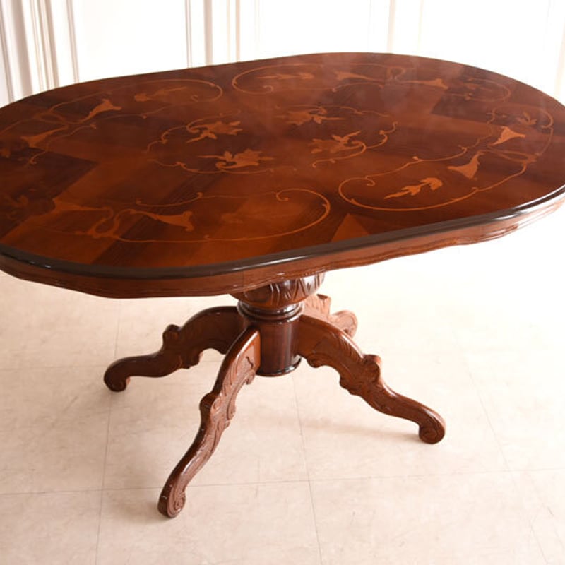 イタリアン ダイニングテーブル 椅子セット アンティーク r144