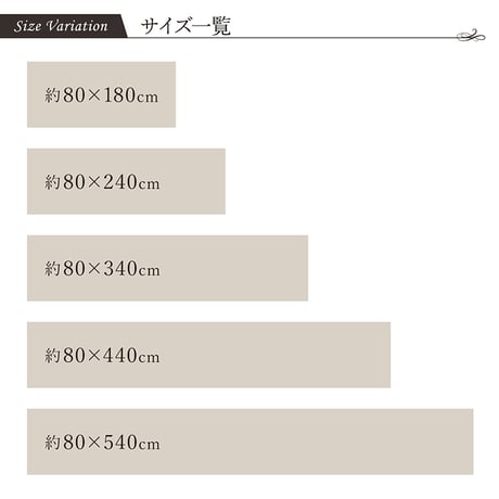 廊下敷 マット ランクス 80×440cm