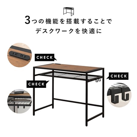 デスクチェアセット 天板コンセント付き デスク チェア チェアー 机 ワークデスク パソコンデスク PCデスク 作業デスク 作業台 作業用デスク 学習デスク 学習机 勉強机 ドレッ