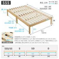 2分で完成！組立簡単ベッド ハイタイプ【Trans-トランズ-】(セミシングルショート)