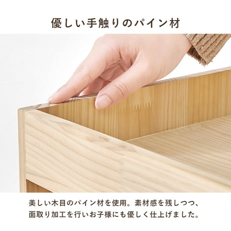 サイドワゴン キャスター付き 幅40cm 天然木 収納ワゴン 引き出し 2段 デスクワゴン キッチンワゴン サイドテーブル おしゃれ 北欧 コンパクト 省スペース 木製 無塗装 DIY 仕切り付き