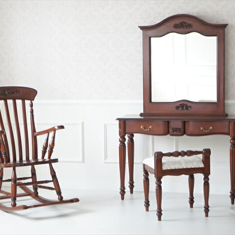 チェア 1人掛け ロッキングチェア ジュリア 幅64cm ブラウン