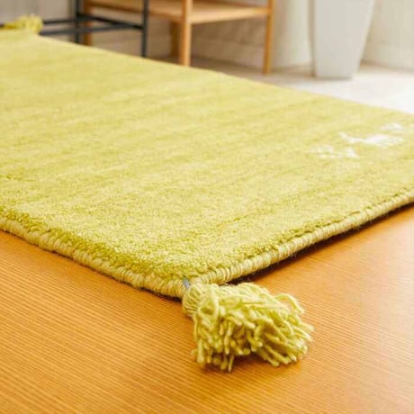 玄関マット 室内 50x80cm ミニラグ ホノカ 6色対応 玄関 ラグ おしゃれ 屋内 ウール100％ ラグマット ウールラグ 長方形 ギャッベ 手織り 防炎 オールシーズン シンプル  50×8