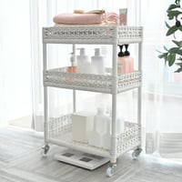 アジアン家具 ラタン 3段ランドリーラック チェスト ランドリーラック キャスター付 籐かご ランドリーワゴン ホワイト 白 可愛い アジアン 収納 脱衣所 洗濯籠 カゴ付 ランドリーボックス バス