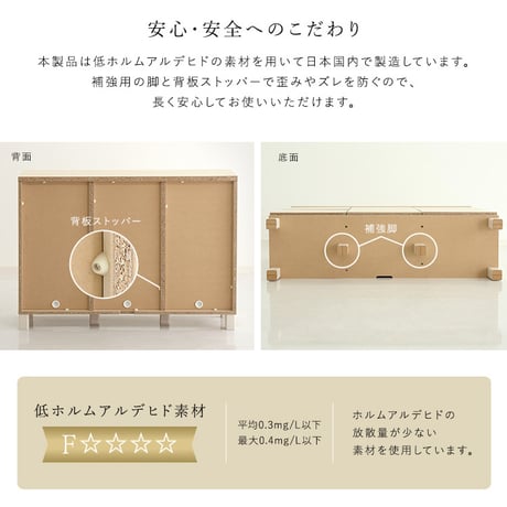 日本製 プッシュ式扉付きキャビネット 110cm 収納棚 プッシュ扉 配線穴付き 可動棚 リビング収納 サイドボード 木製 おしゃれ 北欧 壁付け収納 脚付き 脚なし 収納家具 扉付き キャビネット