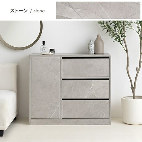 キャビネット 幅56.3cm 収納 キャビネット 収納 皿入れ 薄型 かわいい 収納 おしゃれ シンプル 可動棚 シャビー ホワイト グレー キャスター付き おしゃれ