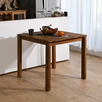 ダイニングテーブル 単品 80cm幅 木製 2人用 チーク無垢材 角型 コンパクト ダイニングテーブル コーヒーテーブル 机 木製 インテリア おしゃれ ナチュラル 天然木 北欧 カフェ 食卓 モダ