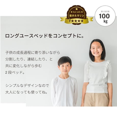2段ベッド シングルベッド シングルサイズ ひのきベッド すのこ 2段 フレームのみ 国産 2段ベッド 二段ベッド ベット 取っ手付き はしご付き 高さ調整可 サイドガード付き ベッド下収納 低ホル