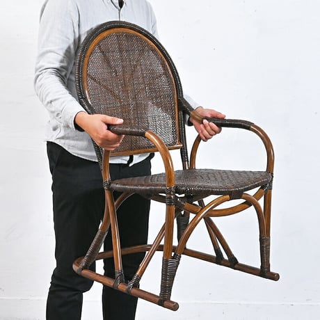 ラタンチェア 椅子 籐 ラタン 木製 パーソナルチェア ハンドメイド スツール アジアン ナチュラル ジャパニーズ ラタン チェア パーソナルチェア レトロ クラシック おしゃれ 手作り 和風 軽い
