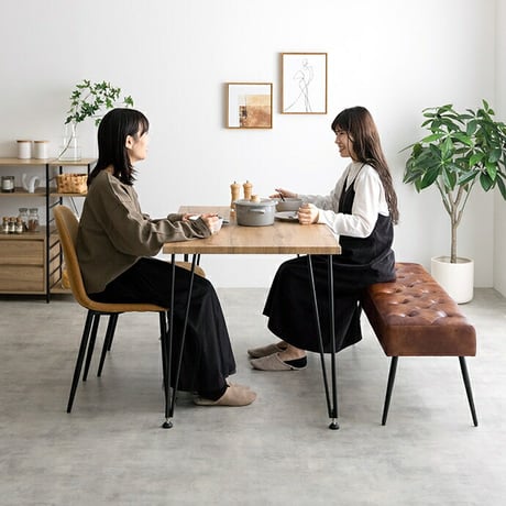 ダイニングベンチ 単品 幅110 単品 ベンチ チェア 椅子 いす 合皮 ブラウン 茶 PVC おしゃれ モダン 北欧 シンプル 背もたれ インテリア