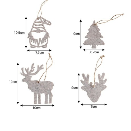 フェルトオーナメント 14点セット Talvi タルヴィ クリスマスツリーオーナメント ツリー飾り クリスマス 飾り付け 装飾 サンタ トナカイ スター ボール ステッキ リビング