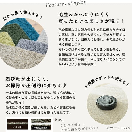 ラグ ラグマット カーペット シャギーラグ シャギー 洗える 高品質 高級感 洗濯できる 抗菌 防ダニ 防炎 長方形 正方形 日本製 防臭 北欧 おしゃれ 滑り止め付き オールシーズン 床暖房対応