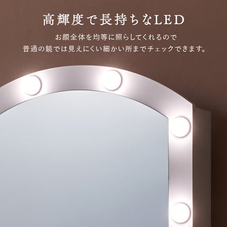 ドレッサー コスメワゴン ドレッサー デスク チェスト スツール付き 天板 ミラー 2口コンセント付き LEDライト付 女優ミラー 引き出し付き ホワイト ドレッサー 鏡台 コンパクト 化粧台 化粧