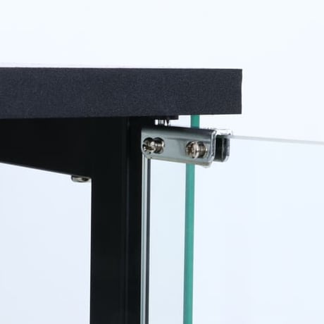 不二貿易 コレクションケース 4段 ブラック ガラスディスプレイラック 高さ138cm 幅80cm 奥行27cm 強化ガラス 耐荷重5kg 推し活 収納
