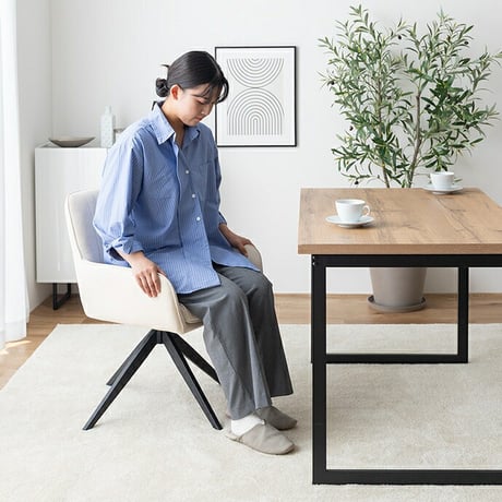 ダイニングチェア 回転 肘付 1脚 ダイニング チェア 椅子  シェル 食卓 リビング 黒脚 疲れにくい デスクチェアー キッチン アイアン 回転式チェア キャスター無し イス 肘付き