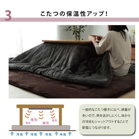 こたつ敷 カーペット 大判ドーク 220×220cm