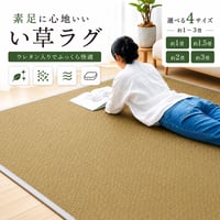 い草 い草ラグ 2畳 い草カーペット カーペット ラグ ラグマット 滑り止め 井草 ウレタン 畳 マット いぐさ イグサ イ草 ござ ゴザ 厚手 上敷き 正方形 長方形 和風 い草ラグ 伽羅木  3