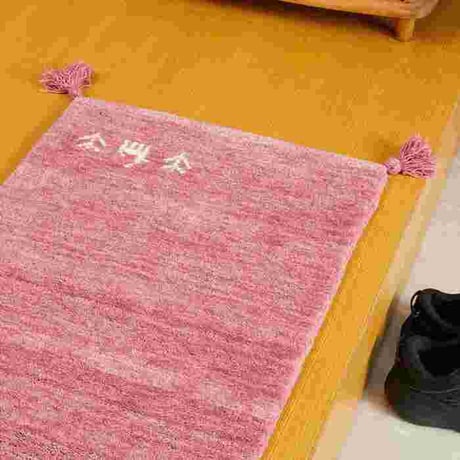 玄関マット 室内 50x80cm ミニラグ ホノカ 6色対応 玄関 ラグ おしゃれ 屋内 ウール100％ ラグマット ウールラグ 長方形 ギャッベ 手織り 防炎 オールシーズン シンプル  50×8
