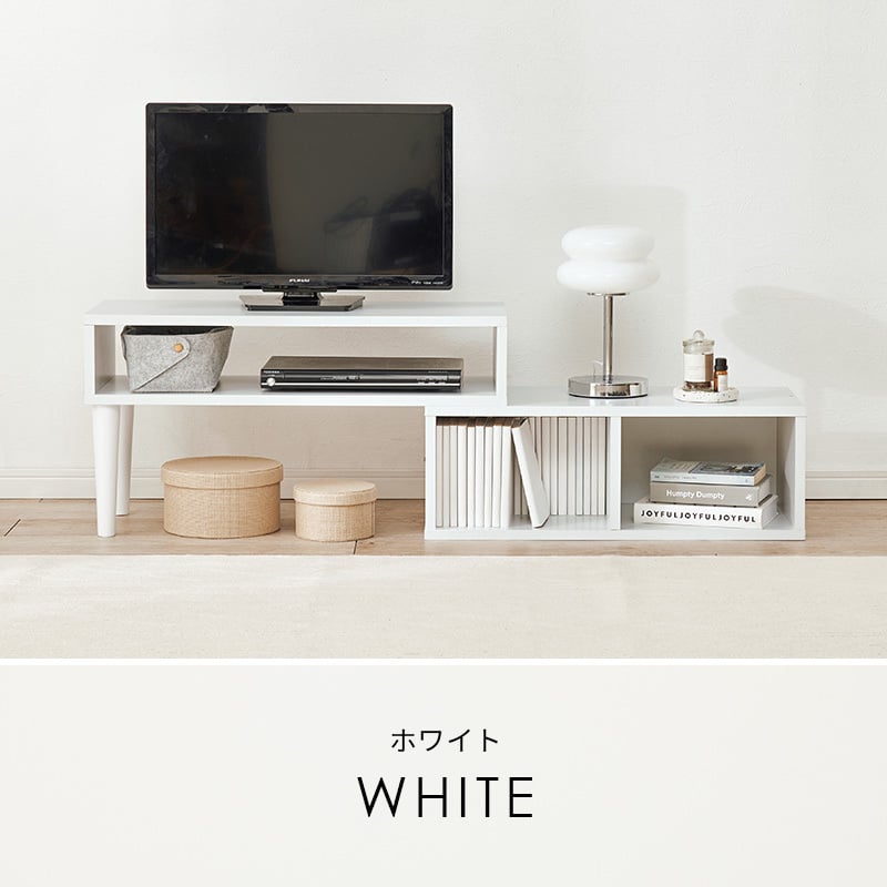 伸縮式TV台 VTV-7260 幅75cm～135cm 奥行30cm 高さ40cm テレビ台