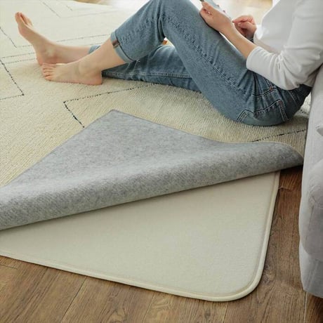 クッションマット ラグ ラグマット 120×170cm ピタリ すべり止め 下敷き 滑り止め 手洗い 防音マット 防音 防ダニ加工 ホットカーペット対応 床暖房対応 ウレタン入り下敷き 保温性 ラグ