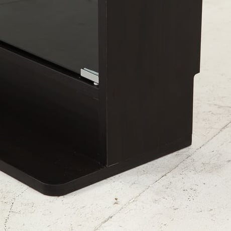 不二貿易 ガラスコレクションケース ロータイプ 4段 ブラック 高さ90cm 幅90cm 奥行き29cm 強化ガラス棚 可動棚 フィギュア コミック収納に最適