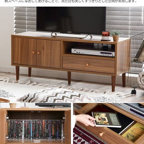 テレビボード 幅110cm テレビ台 リビングボード シンプル テレビラック TVボード TV台 TVラック おしゃれ AV収納 モダン コンパクト 収納 扉付き 可愛い 32イン